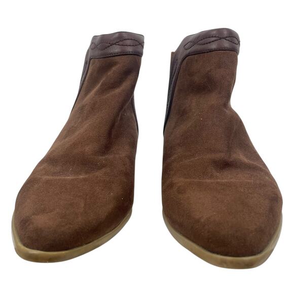 Plume by Farylrobin Siggy Pointed Toe Faux Suede Ankle Boots Size 7.5M - Picture 4 of 12